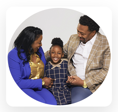 Serena Gray with family