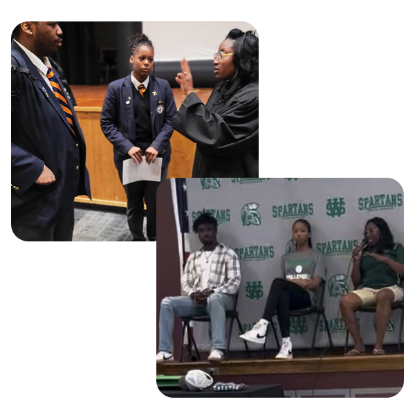 Community engagement collage